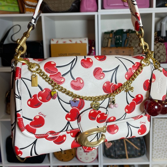 Coach Soft Tabby Shoulder Bag in Cherry Print 🍒 - Picture 3 of 17